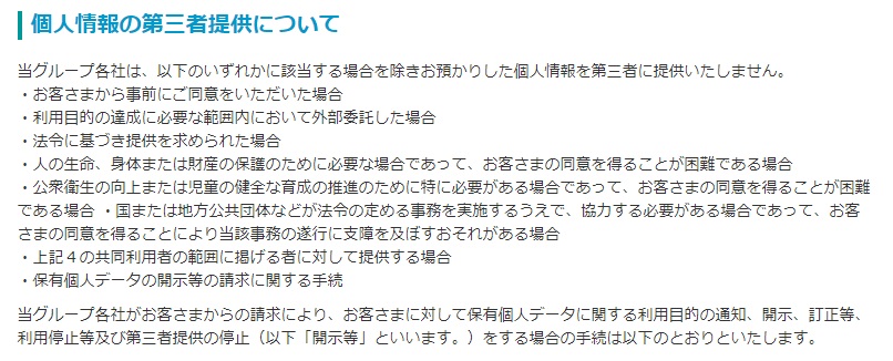 プライバシーポリシー